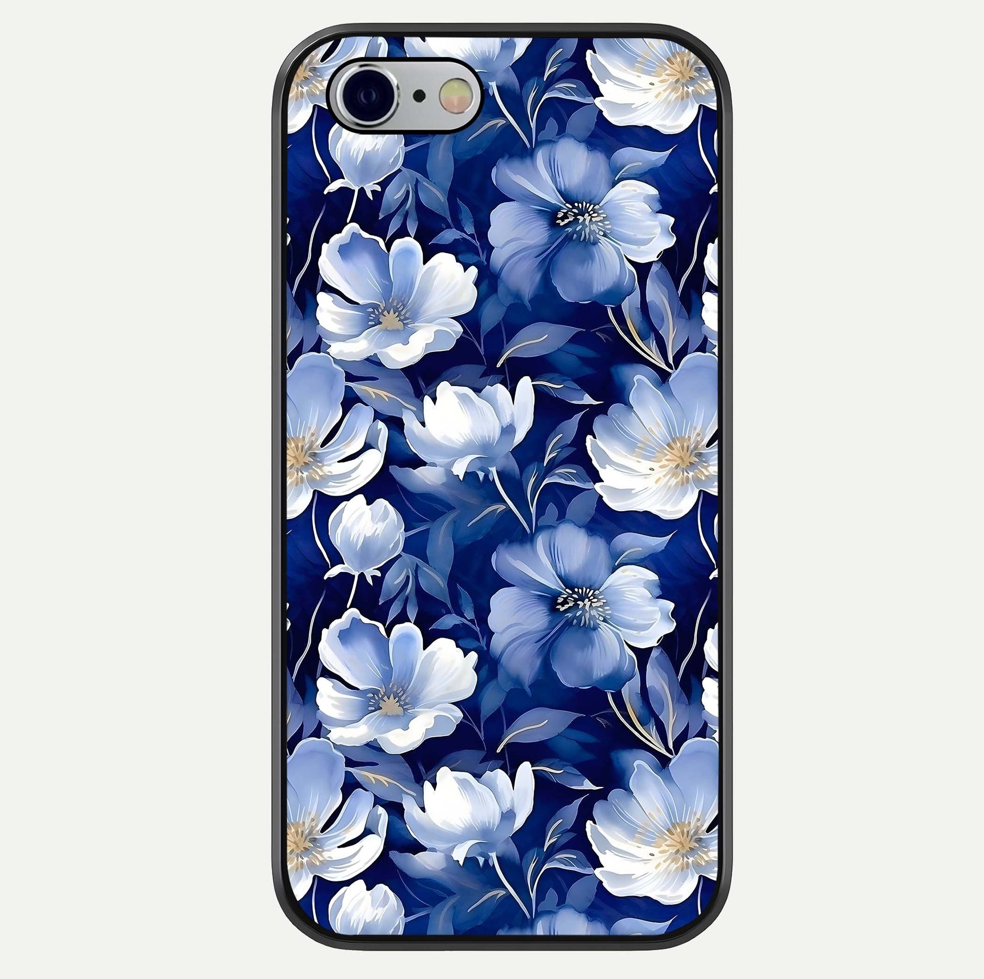 Cute Floral Patterns Glass Case For iPhone 16 Pro by Custom World