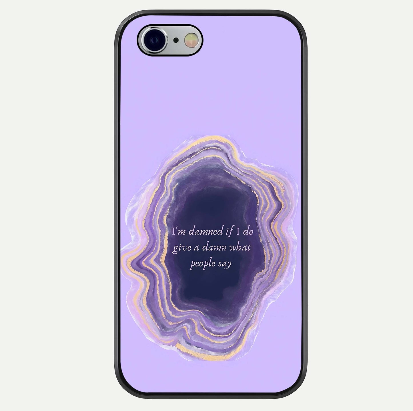 Damned People Quote Glass Case For iPhone 16 Pro by Custom World