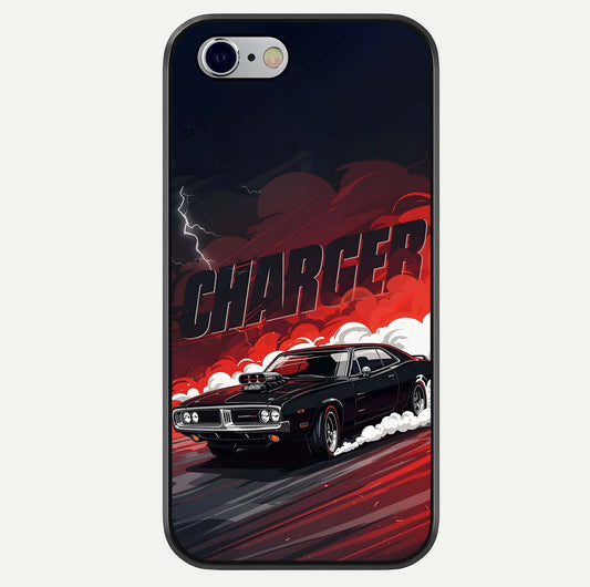 Dark Charger Fury Glass Case For iPhone 16 Pro by Custom World