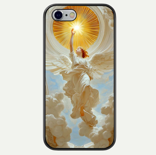 Divine Light Angel Glass Case For iPhone 16 Pro by Custom World