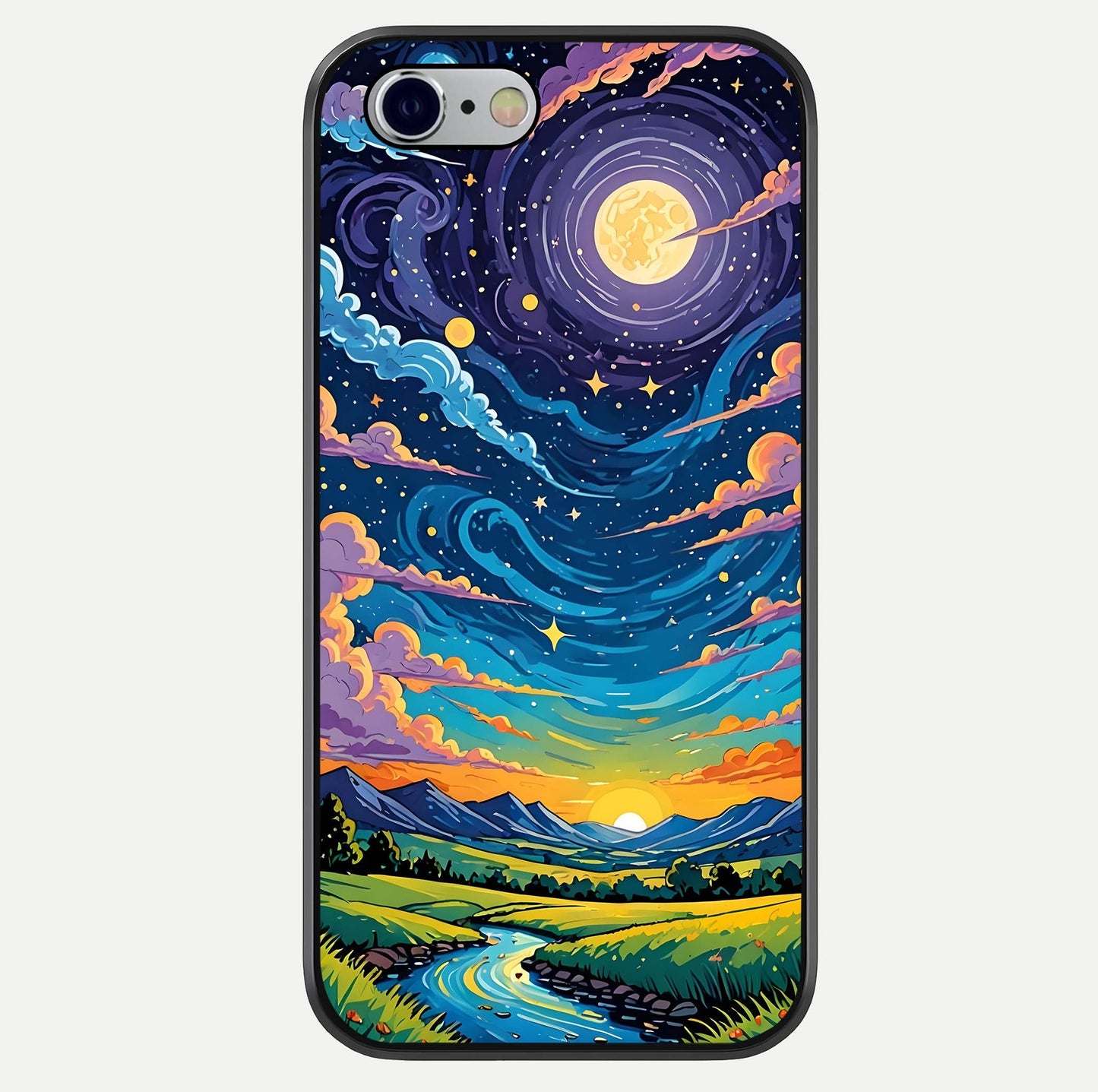 Dreamy Night Landscape Glass Case For iPhone 16 Pro by Custom World