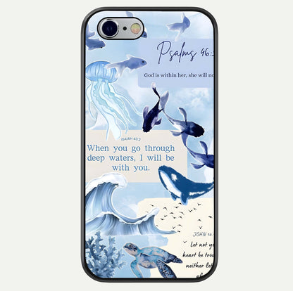 Faithful Ocean Promise Glass Case For iPhone 16 Pro by Custom World