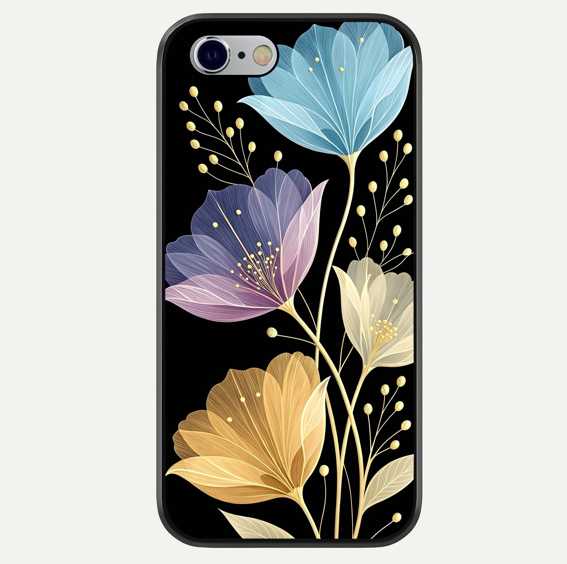 Flower Bloom Glow Glass Case For iPhone 16 Pro by Custom World