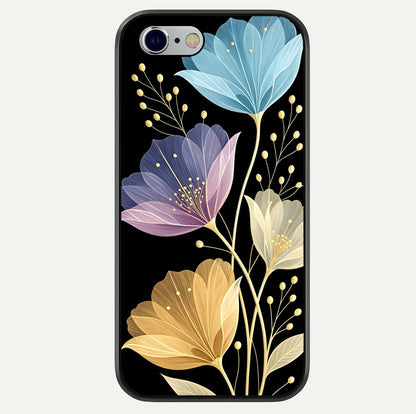 Flower Bloom Glow Glass Case For iPhone 16 Pro by Custom World