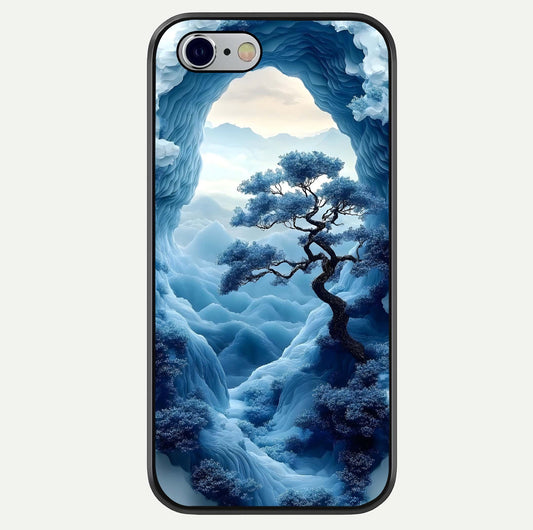 Frozen Serenity Gate Glass Case For iPhone 16 Pro by Custom World