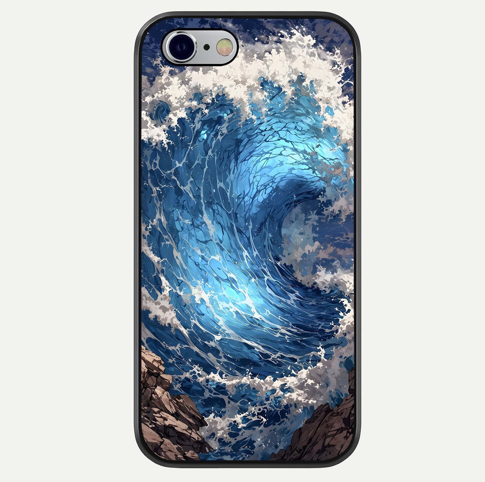 Giant Ocean Wave Glass Case For iPhone 16 Pro by Custom World