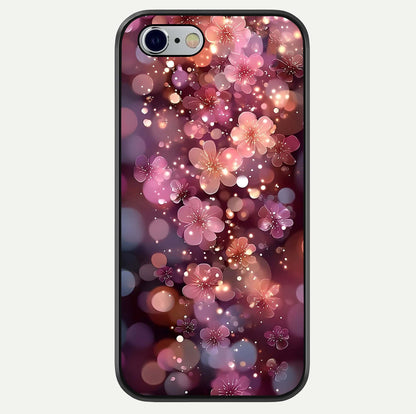 Glowing Petal Bliss Glass Case For iPhone 16 Pro by Custom World
