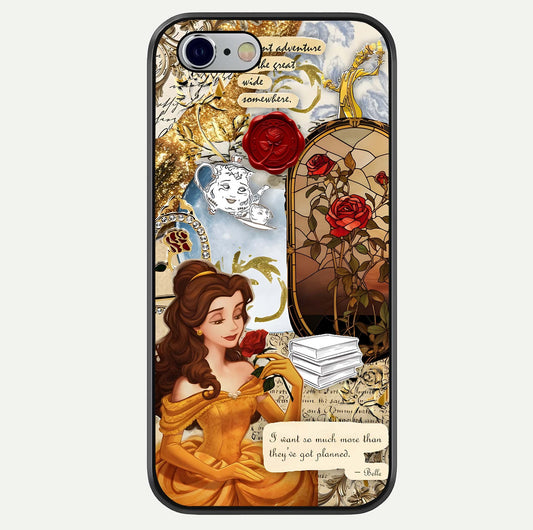 Golden Dream Belle Glass Case For iPhone 16 Pro by Custom World
