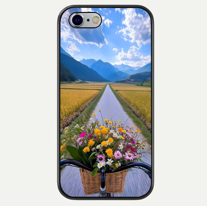 Golden Field Journey Glass Case For iPhone 16 Pro by Custom World