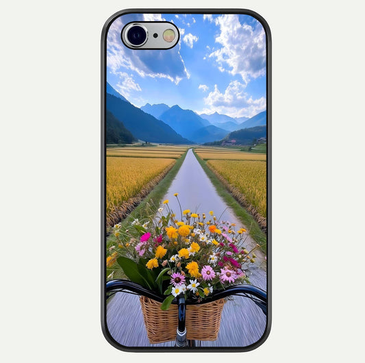 Golden Field Journey Glass Case For iPhone 16 Pro by Custom World