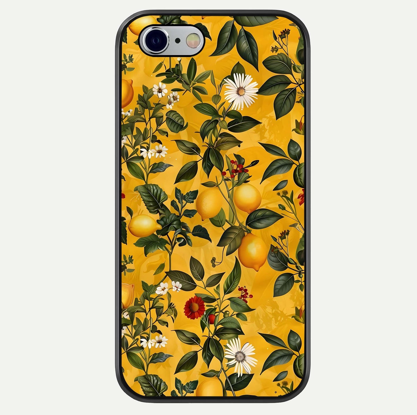 Golden Lemon Field Glass Case For iPhone 16 Pro by Custom World