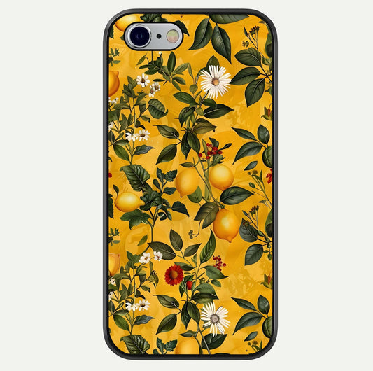 Golden Lemon Field Glass Case For iPhone 16 Pro by Custom World