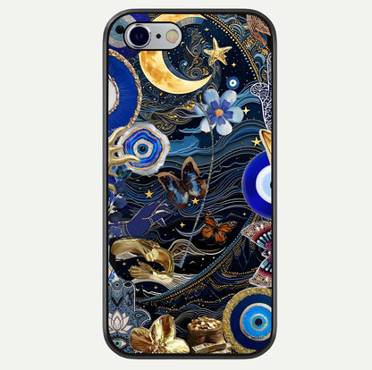 Golden Moon Magic Glass Case For iPhone 16 Pro by Custom World