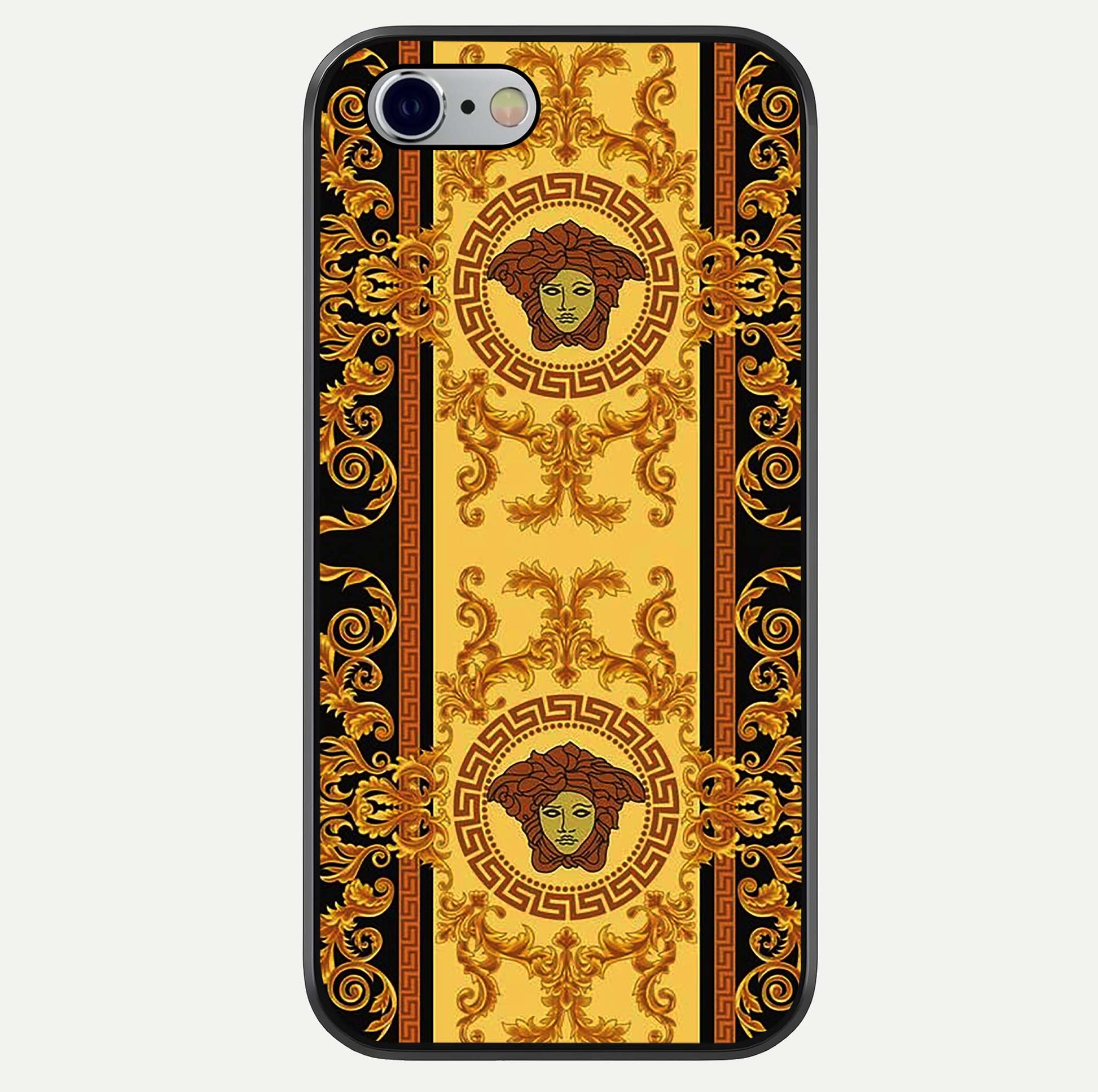 Golden Royal Heritage Glass Case For iPhone 16 Pro by Custom World