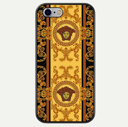 Golden Royal Heritage Glass Case For iPhone 16 Pro by Custom World