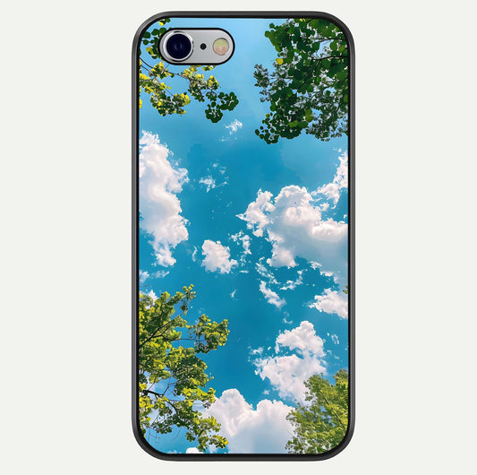 Greenery Sky Glass Case For iPhone 16 Pro by Custom World
