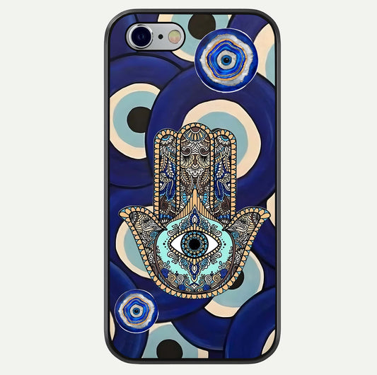 Hamsa Divine Guard Glass Case For iPhone 16 Pro by Custom World