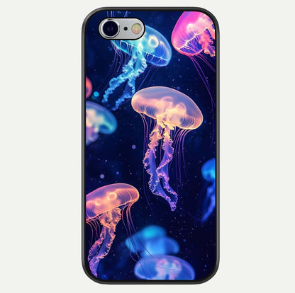 Jellyfish Pattern Glass Case For iPhone 16 Pro by Custom World