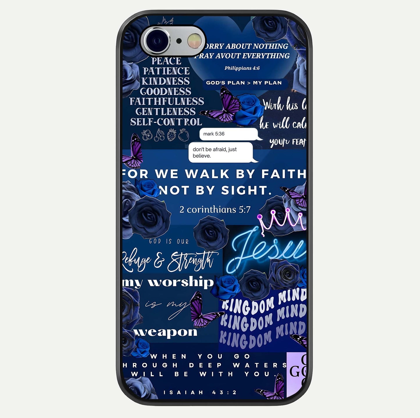 Kingdom Faith Glow Glass Case For iPhone 16 Pro by Custom World