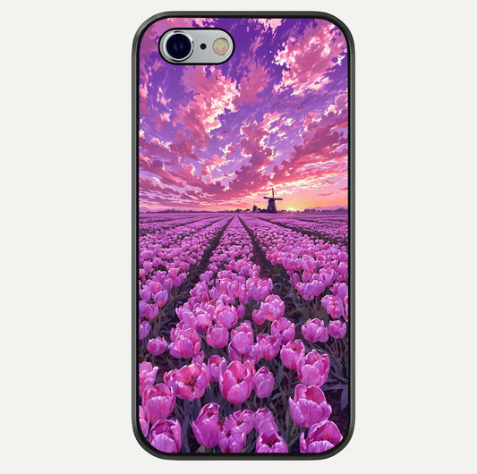 Lavender Dream Skies Glass Case For iPhone 16 Pro by Custom World