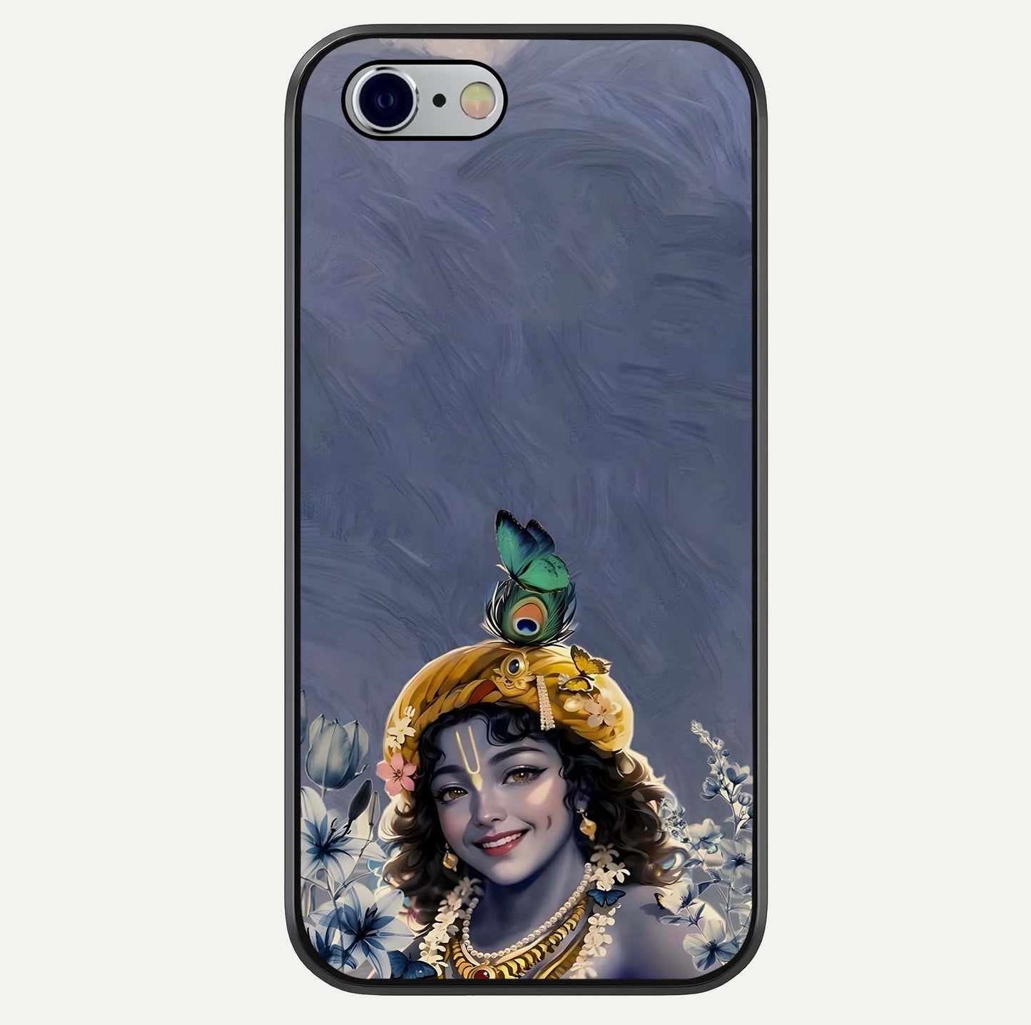 Lord Krishna Glass Case For iPhone 16 Pro by Custom World