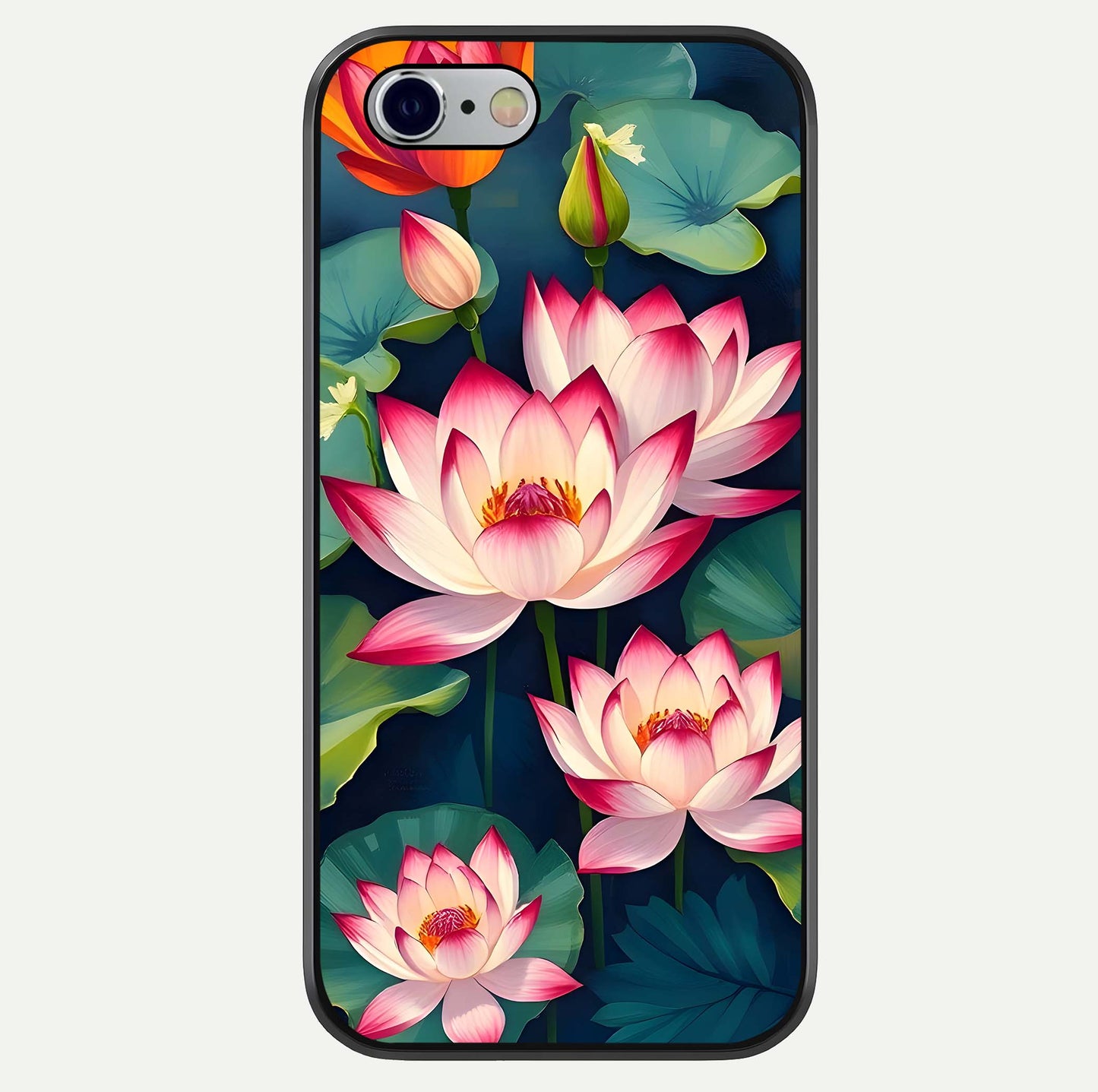 Lotus Dream Serenity Glass Case For iPhone 16 Pro by Custom World