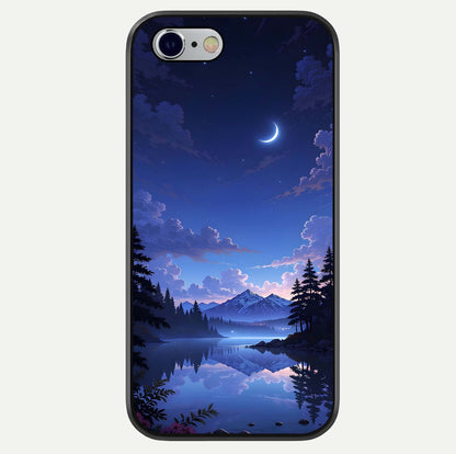 Midnight Lake Peace Glass Case For iPhone 16 Pro by Custom World