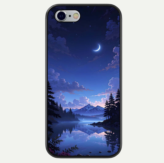 Midnight Lake Peace Glass Case For iPhone 16 Pro by Custom World