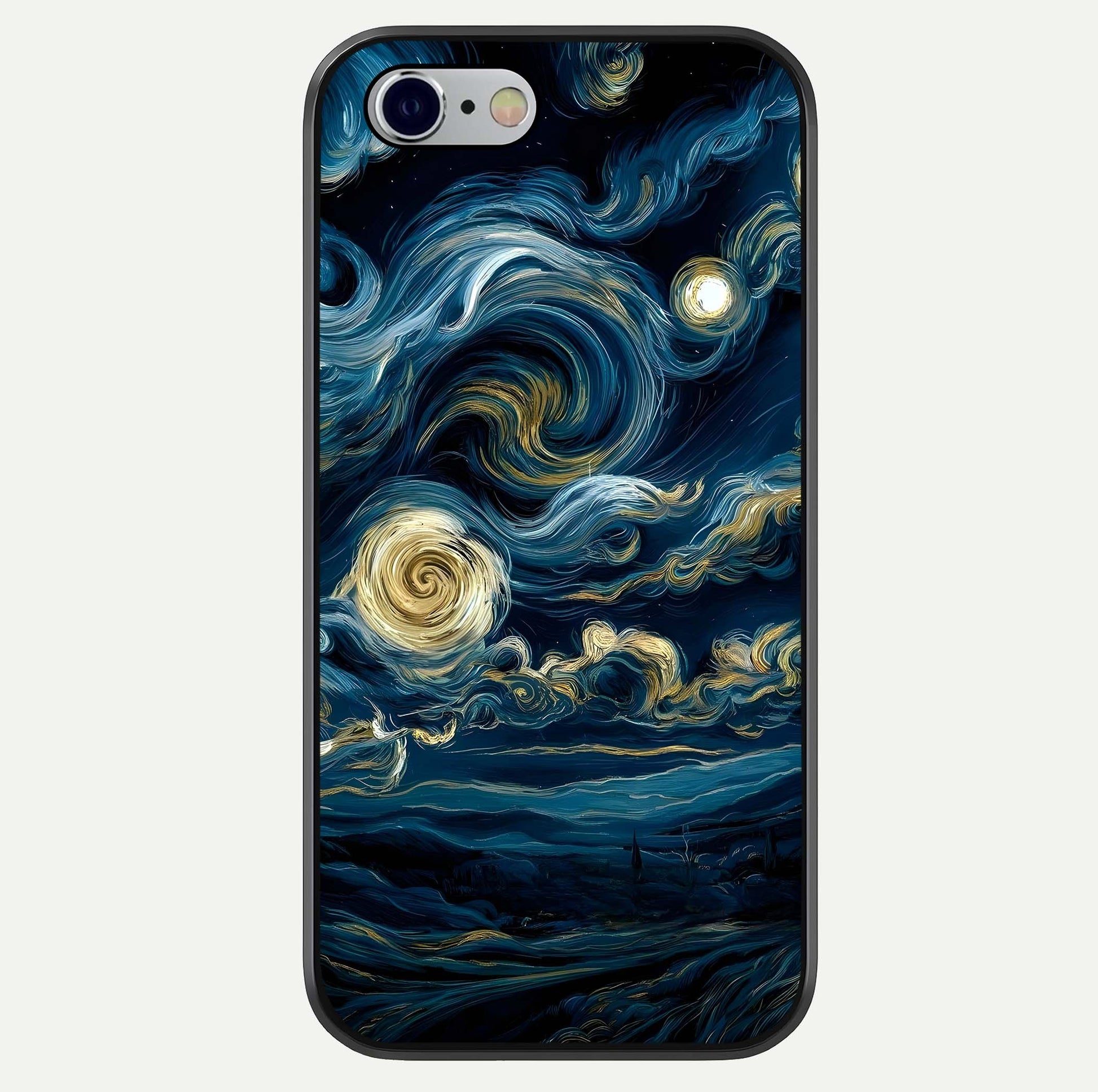 Midnight Sky Whirl Glass Case For iPhone 16 Pro by Custom World