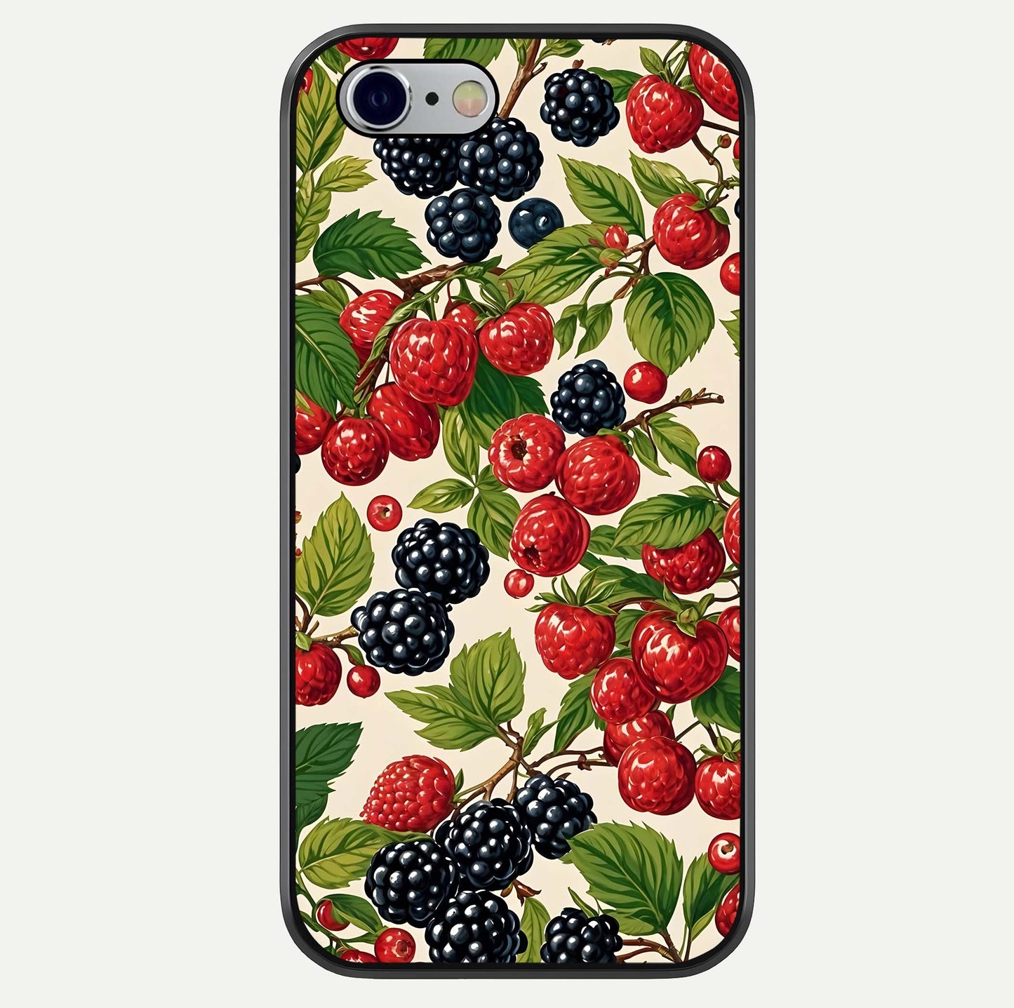 Mixed Berry Collage Glass Case For iPhone 16 Pro by Custom World