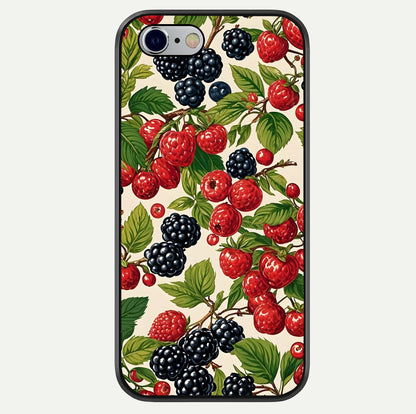 Mixed Berry Collage Glass Case For iPhone 16 Pro by Custom World