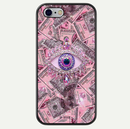 Money Eye Luxe Glass Case For iPhone 16 Pro by Custom World
