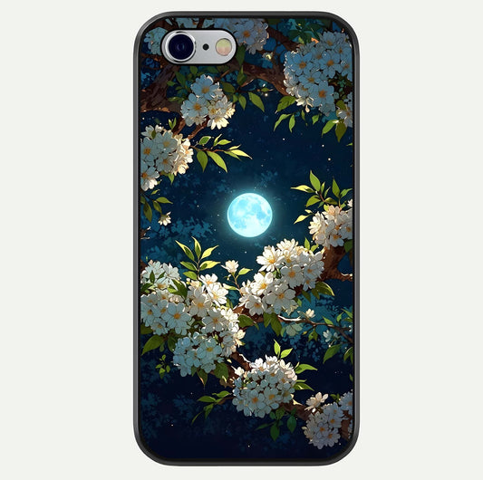 Moonlit Blossom Dream Glass Case For iPhone 16 Pro by Custom World