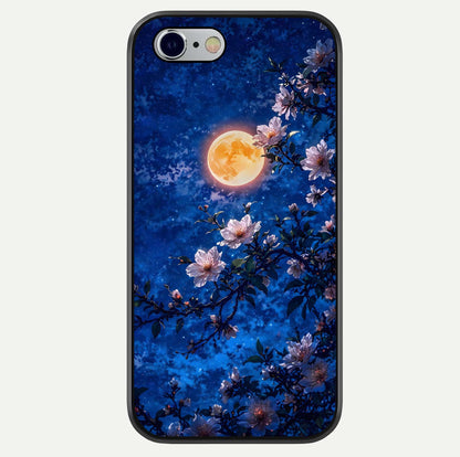 Moonlit Blossoms Night Glass Case For iPhone 16 Pro by Custom World