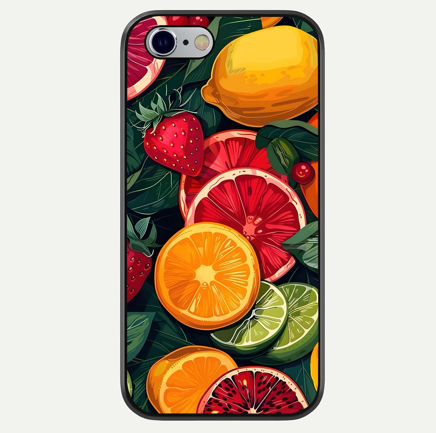 Multiple Fruits Glass Case For iPhone 16 Pro by Custom World