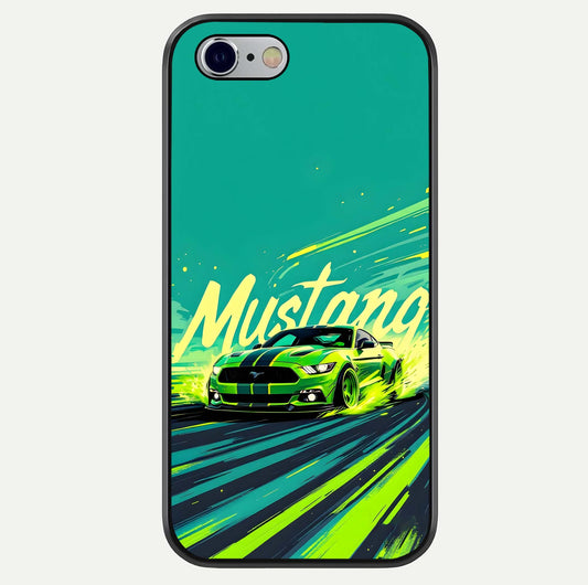 Mustang Bang Glass Case For iPhone 16 Pro by Custom World