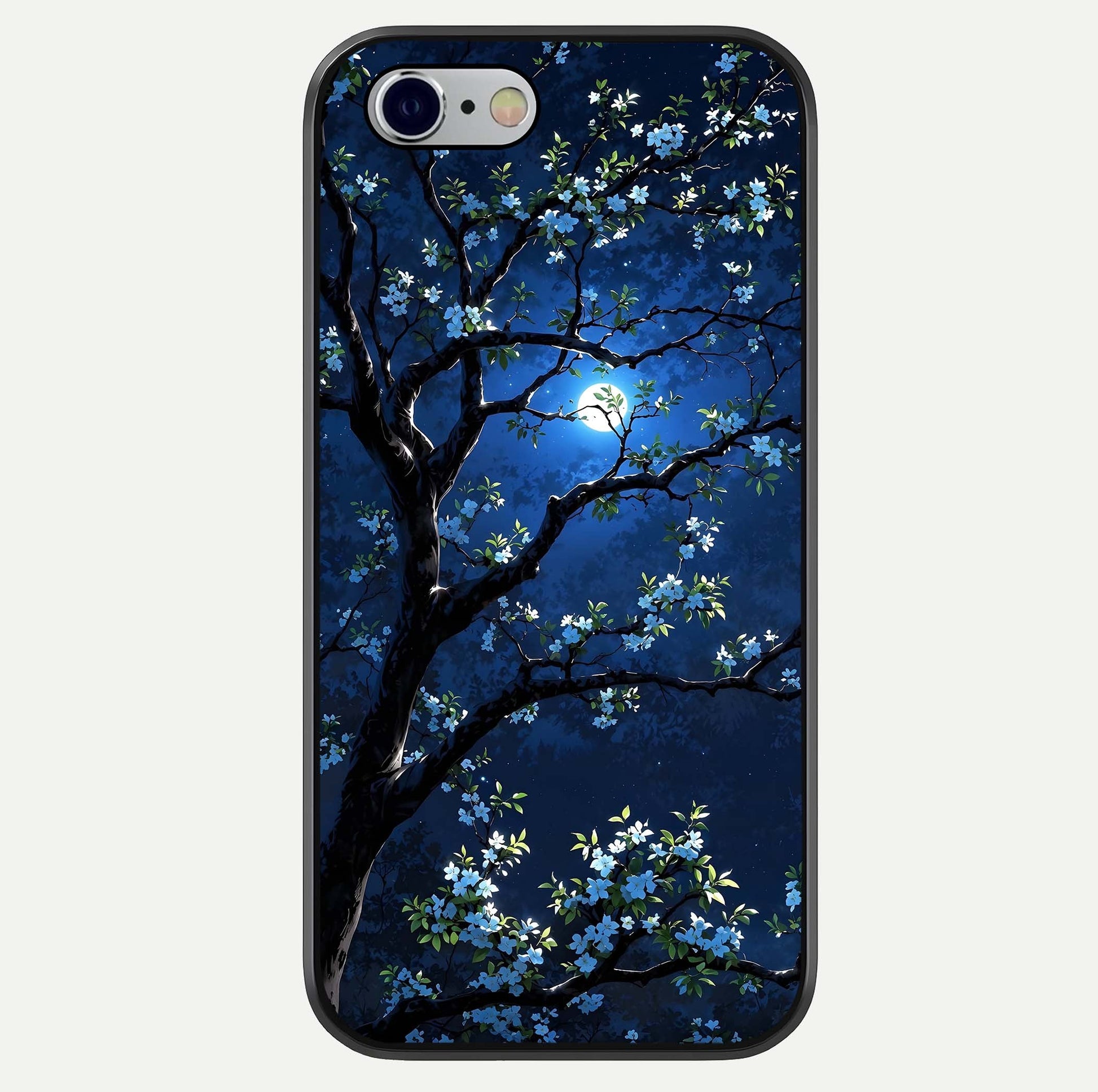 Mystic Floral Night Glass Case For iPhone 16 Pro by Custom World