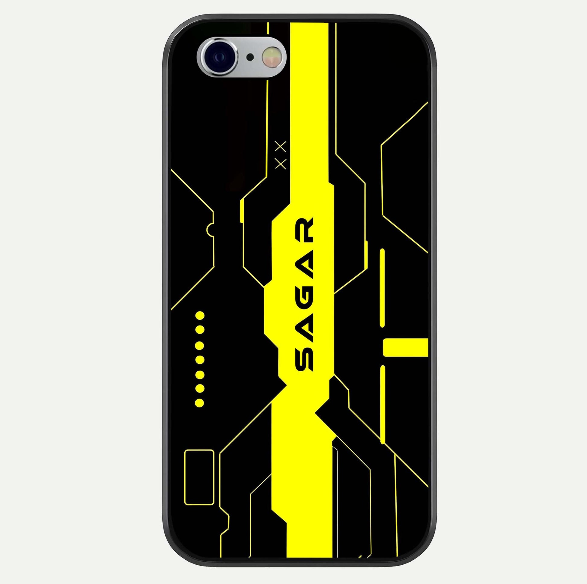 Neon CYBERPUNK Custom Name Glass Case For iPhone 16 Pro by Custom World