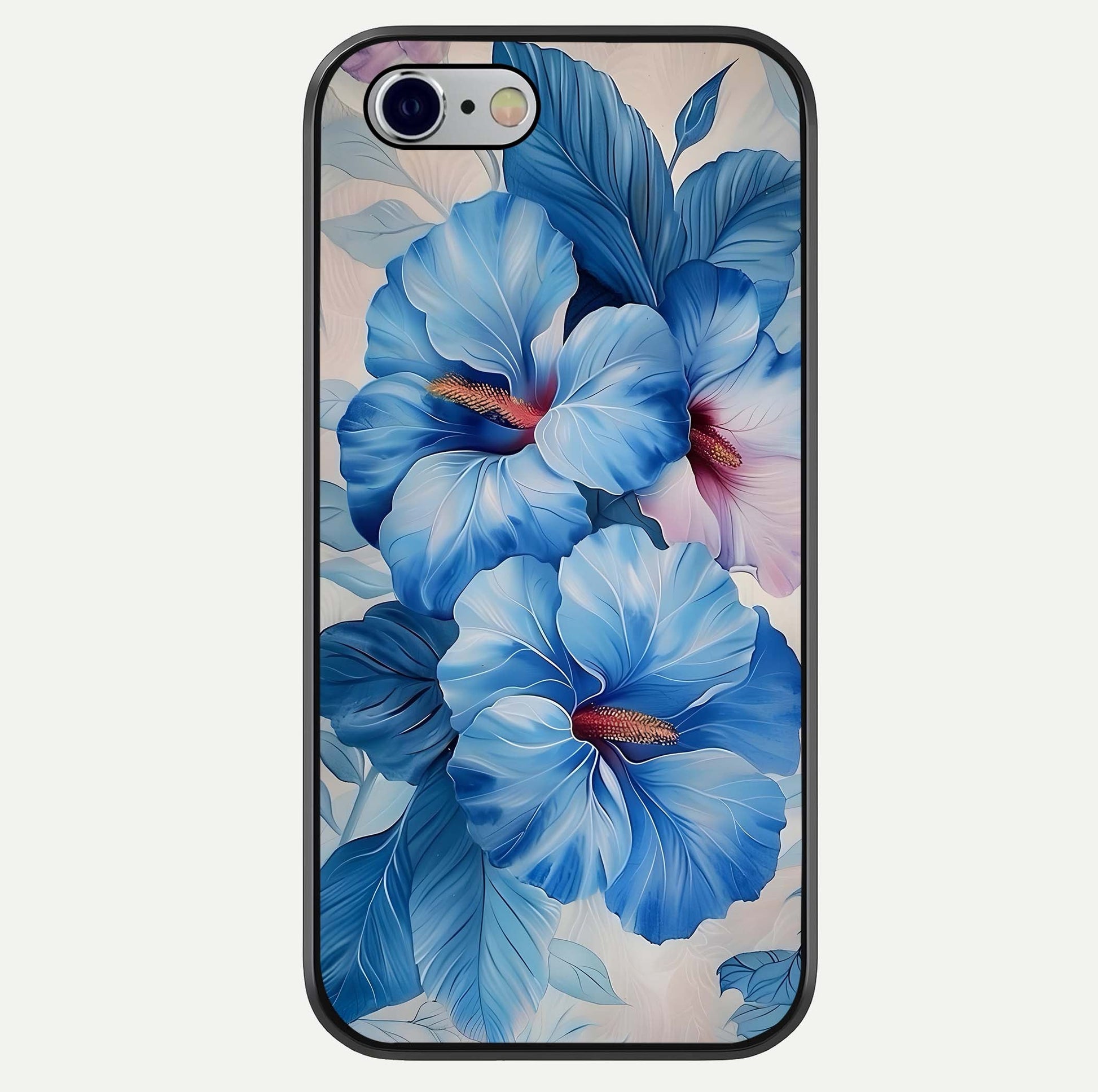 Ocean Hibiscus Grace Glass Case For iPhone 16 Pro by Custom World