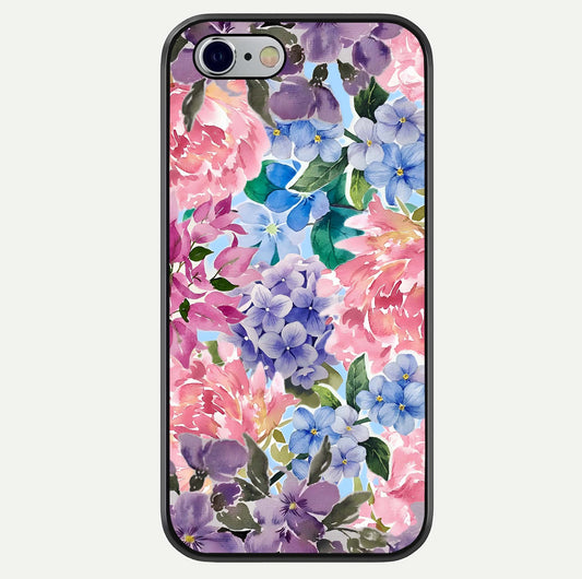Pastel Floral Mix Glass Case For iPhone 16 Pro by Custom World