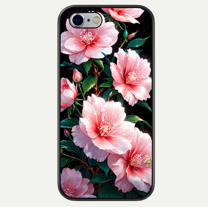 Peach Flower Glass Case For iPhone 16 Pro by Custom World