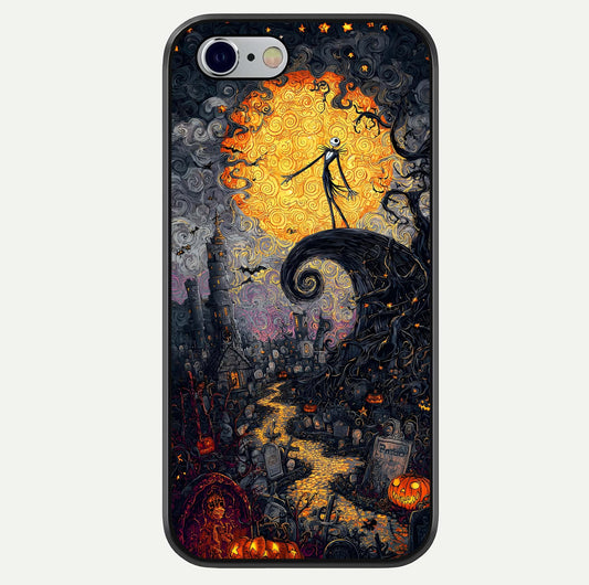 Pumpkin Moon Night Glass Case For iPhone 16 Pro by Custom World