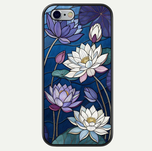 Purple Lotus Stained Glass Case For iPhone 16 Pro by Custom World