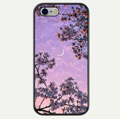Purple Serenity Moon Glass Case For iPhone 16 Pro by Custom World