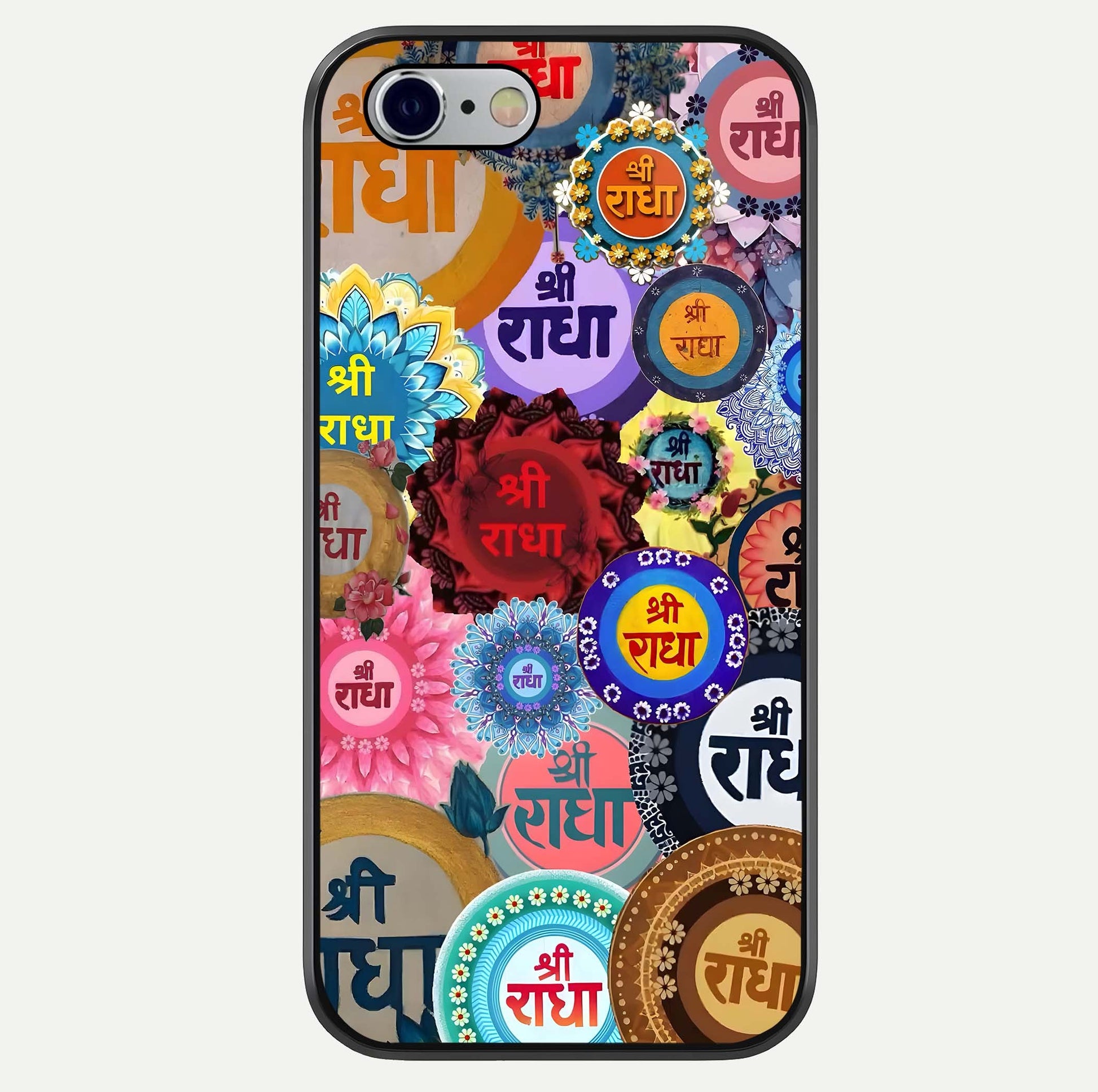 Radha Divine Bloom Glass Case For iPhone 16 Pro by Custom World