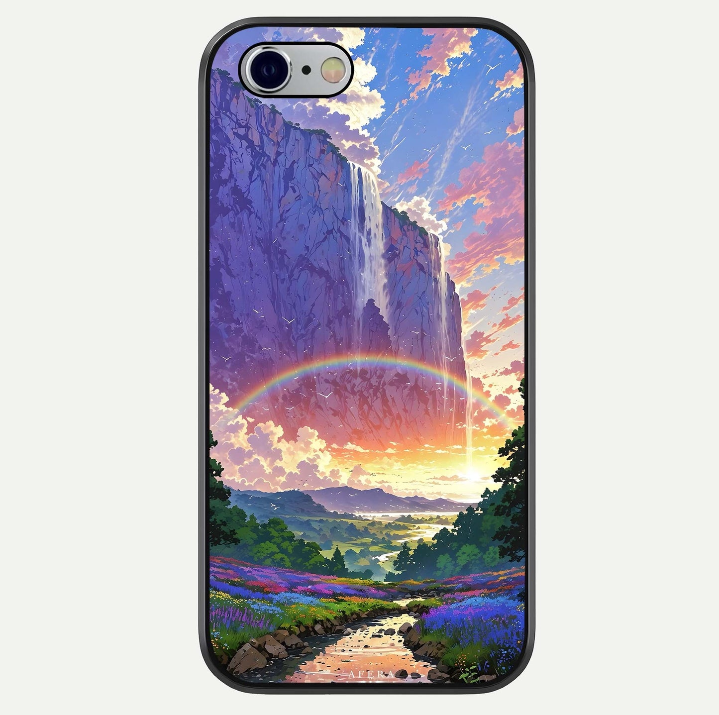 Rainbow Valley Dream Glass Case For iPhone 16 Pro by Custom World
