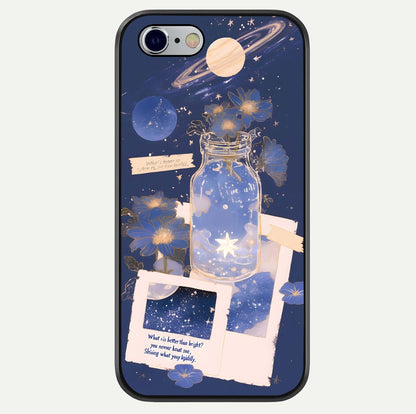 Starlit Cosmic Jar Glass Case For iPhone 16 Pro by Custom World