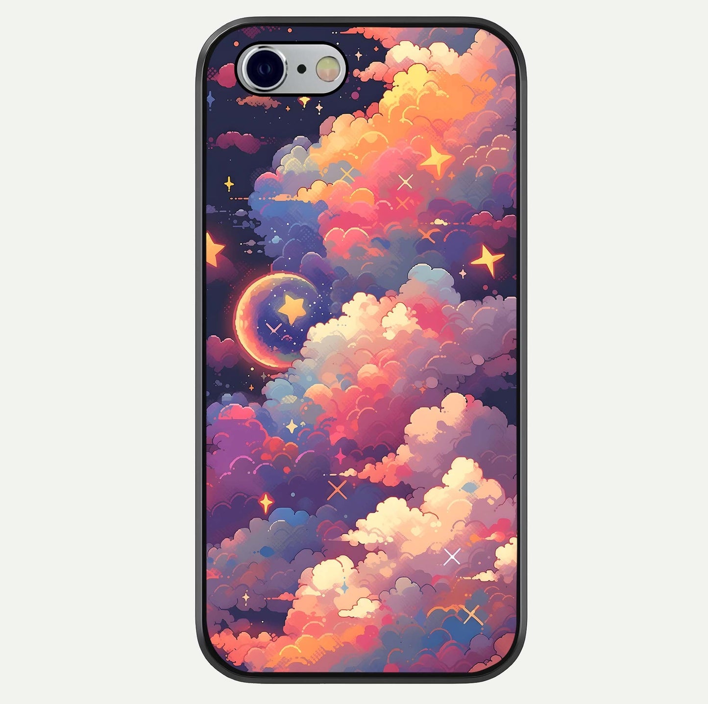 Starlit Dream Clouds Glass Case For iPhone 16 Pro by Custom World