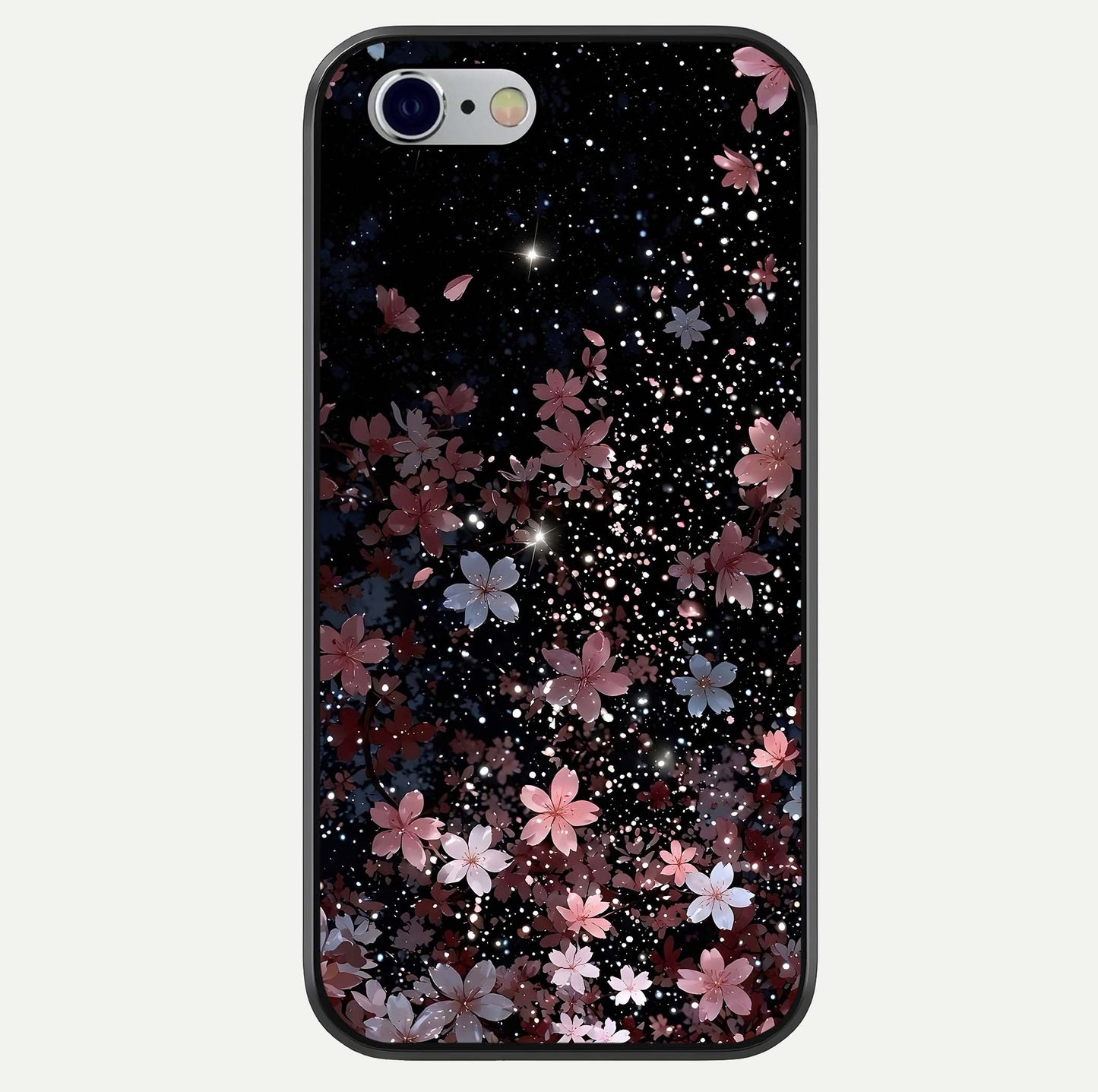 Starlit Flower Dreams Glass Case For iPhone 16 Pro by Custom World