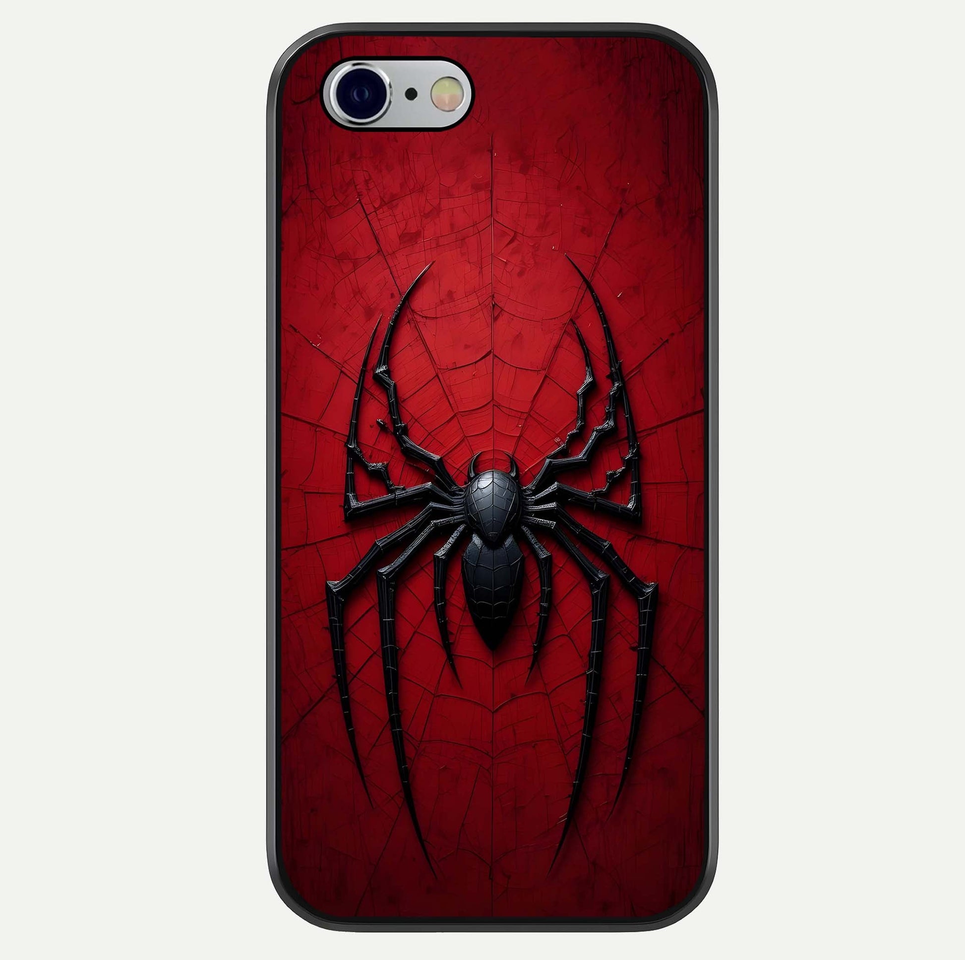 Superhero Web Emblem Glass Case For iPhone 16 Pro by Custom World